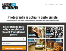 Tablet Screenshot of hackingphotography.com